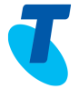 het logo van Telstra