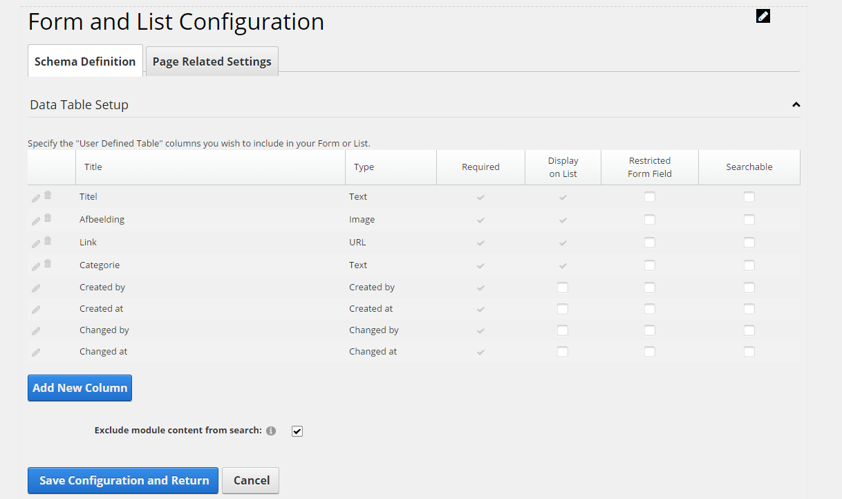 Configure the module